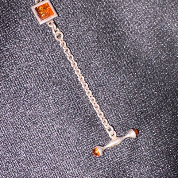 Vintage Sterling Silver 925 Baltic Amber
Women Bracelet -9" - Picture 9 of 13